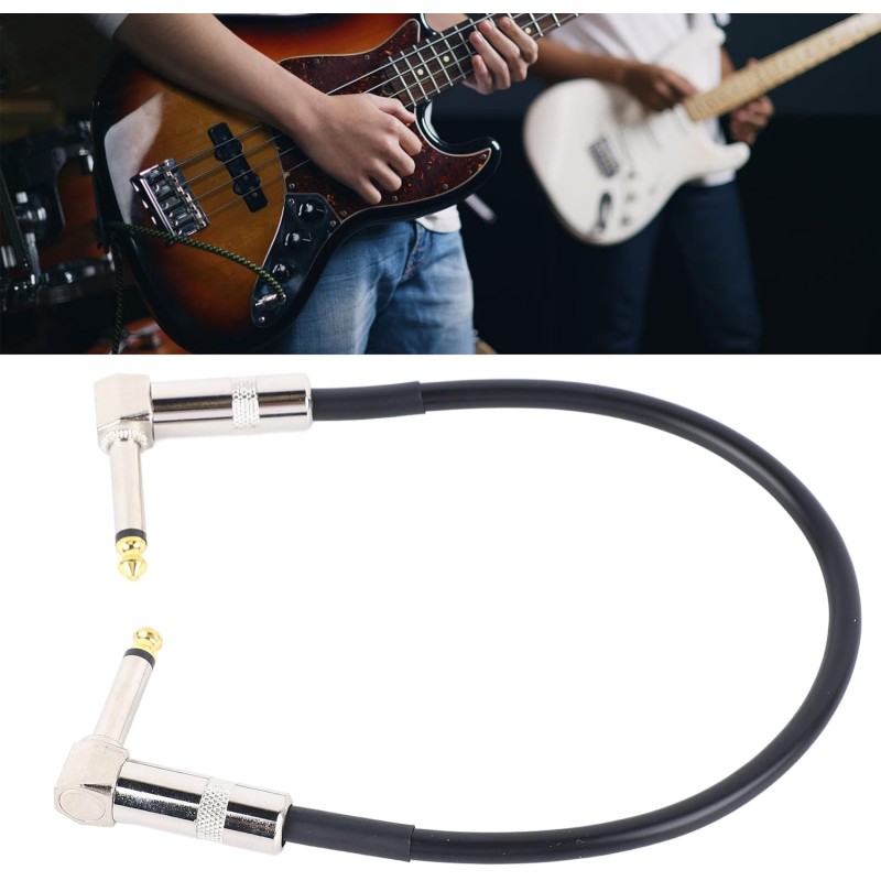 30cm Guitar Patch Cable, Right Angle 30CM Guitar Effect Pedal